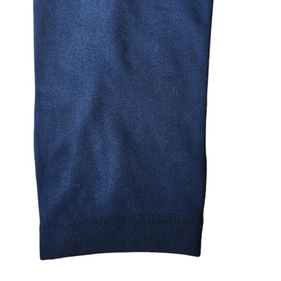 *5 for $25* Sofra NWT One Size Plus Size Navy Fleece Semaless Leggings - Picture 5 of 9